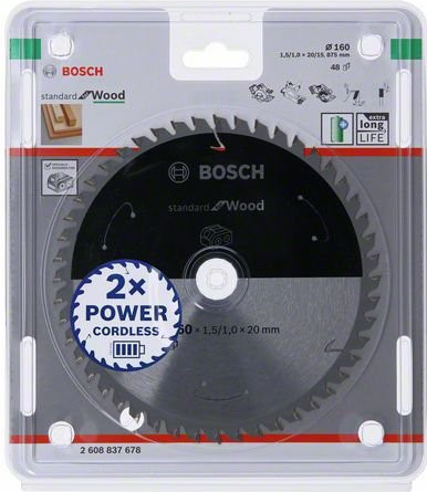 BOSCH Professional Pílový kotúč Standard for Wood 165 x 1,5/1 x 20 T48 2608837687