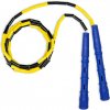Korálkové Katana Rope - švihadlo pre začiatočníkov, nastaviteľná dĺžka, vhodné na chudnutie. Vyber farbu rukovätí:: Modré, Vyber farbu korálikov: Žlto/čierna Švihadlo s korálkami ti pomôže schudnúť, n