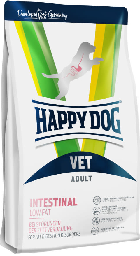 Happy Dog Vet Intestinal Low Fat 3 x 4 kg