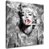 Gario Obraz s hodinami Elektrizujúca Marilyn Monroe Rozmery: 30 x 30 cm