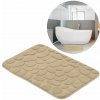HomeLife Kúpeľňová predložka SOFT FOAM 50 × 80 cm obdĺžnik, béžová