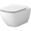 Cersanit Virgo, závesná wc misa CleanOn 56x36x37 cm s pomaly padajúcim sedátkom, biela, S701-427