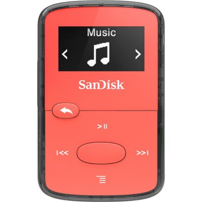 SanDisk MP3 Clip Jam 8 GB MP3, červená SanDisk
