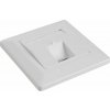 Solarix SX9-1-0-WH Zásuvka modulární pro 1 keystone pod omítku bílá