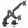 Držiak monitora Brateck LDT62-C024 dve ramená vedľa seba plynová vzpera