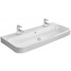 Umývadlo Duravit Happy D.2 120x50,5 cm s dvoma otvormi pre batériu 2318120024