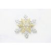 JOHAN, TAI PEI Zlato strieborná brošňa Snehová vločka