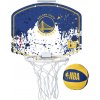 Mini basketbalový kôš Wilson NBA MINI HOOP WARRIORS modrá,biela,žltá