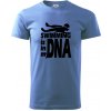 Swimming is in my DNA - Klasické pánske tričko vyššej gramáže - XL ( Svetlomodrá )
