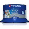 VERBATIM BD-R SL Datalife HTL (50-pack)Blu-Ray/Spindle/6x/25GB Wide Printable