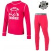 SENSOR DOUBLE Face set WILD detský tričko dl.rukáv + spodky magenta Veľkosť: 128
