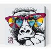 Vymalujsisam.sk Maľovanie podľa čísiel - Stay Cool Veľkosť: 50x50cm, Rám: Na plastovej doske