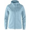 FJÄLLRÄVEN Abisko Grid Fleece Hoodie W Breeze Blue - S