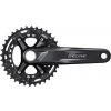 Shimano Stred Deore FC-M4100 175mm 36/26z. 10-k. čierny dvojdielny bez ložísk,53mm CL