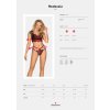 Romantický set Redessia top & thong - Obsessive L/XL červená