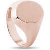 Pečatný prsteň na malíček z ružového zlata KLENOTA K0621024