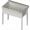 STALGAST Stôl s jednokomorovou umývacou vaňou 1000x600x850 mm | STALGAST, 981336100