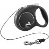 Flexi vôdzka Black Design lanko XS 3 m čierne