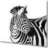 Sklenená doska na krájanie Zebra v snehu 60x52 cm