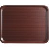 Servírovacia tácka Mykonos obdĺžniková, protišmyková, mahagónové farebné prevedenie, Cambro, obdĺžniková, Mahagón, 430x610mm