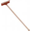 Detské záhradné náradie - 60 cm červené - hrable