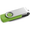 CLAUDIUS 8GB. 8 GB USB flash disk s kovovým klipom - Svetlo zelená