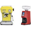 Ascaso Dream ONE, Sun Yellow + Eureka Atom 60, ferrari red