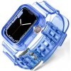 Bomba Silikónový remienok s ochranným púzdrom pre Apple Watch Farba: Modrá, Veľkosť ciferníka Apple watch: 42/44/45mm