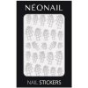 NEONAIL nálepky na nechty Spider Webs 04 – strieborné