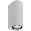 Lucide 69801/02/31 vonkajšia nástenná lampa Zaro 2x35W | GU10 | IP44 - biela, bodová, stmievateľná
