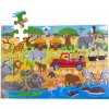 Bigjigs Toys Podlahové puzzle Africké dobrodružné 48 dielikov