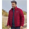 Trendová prešívaná bunda Outdoor Atlas For Men Červená XXL