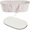 Ahojbaby Mojžíšov košík pre bábätko Paper + matrac Airdream Dream White