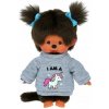 Mončiči dievča v svetri s jednorožcom 20cm