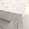 Biante Bavlnený obdĺžnikový obrus Sandra SA-610 Labute medzi leknami na bielom 140x180 cm