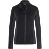 James & Nicholson Mikina JN 783, strečová, fleecová, dámská COT02078380905-black/carbo 2XL Černá/carbon