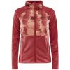 Craft ADV Essence Jersey Hood Jacket mikina dámská Barva: Červená, Velikost: XL