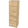 Mereo Opto kúpeľňová skrinka vysoká 125 cm, pravé otváranie, Multidecor, Dub San remo sand CN995PDSAN