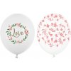 PartyDeco Balóniky latexové Love mix 30 cm 50 ks