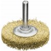 Lessmann 413543 | Rotačná kefa so stopkou priemer 6 mm mosadzný drôt, zvlnený priemer 30x9 / mosadzný drôt zvlnený 0,20