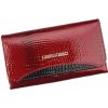 Gregorio peňaženka prírodná koža červená dámská