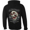 mikina s kapucňou BLACK HEART FLAME PISTON Čierna