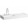 Umývadlo Laufen Kartell By Laufen 120x46 cm otvor pre batériu, bez prepadu H8133324001111
