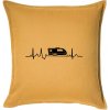 EKG karavan - Vankúš 50x50 - 50x50 - Vrátane výplne ( Zlatožltá )