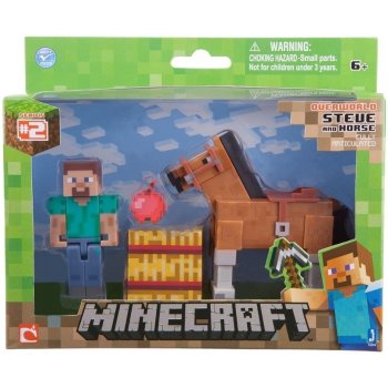 Minecraft Sammelfigur Steve mit Pferd