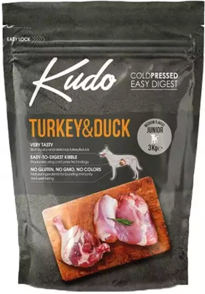 Kudo Dog Adult Medium&Maxi Turkey & Duck 3 kg