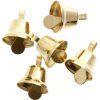 Kovové zvončeky 10mm 24ks - zlaté