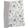 Bomimi HRACIE deka 120x120, bavlna, obojstranná mobilná zoo, sivá