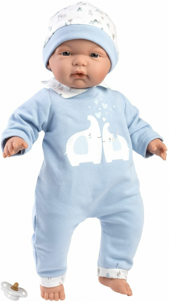 Llorens 13847 JOEL realistická bábätko s mäkkým látkovým telom 38 cm