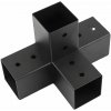 Domax Trámová spojka X 100, čierna C 102x206x306x2,0